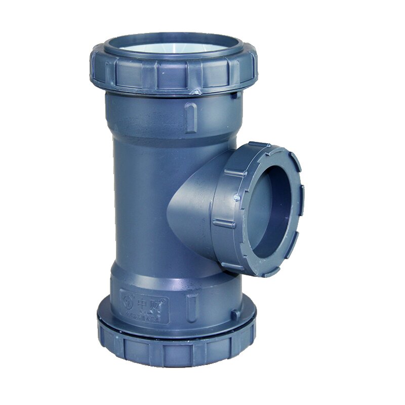 中小三通 变径三通 pp三通 中财管道pp超静音管件异径三通