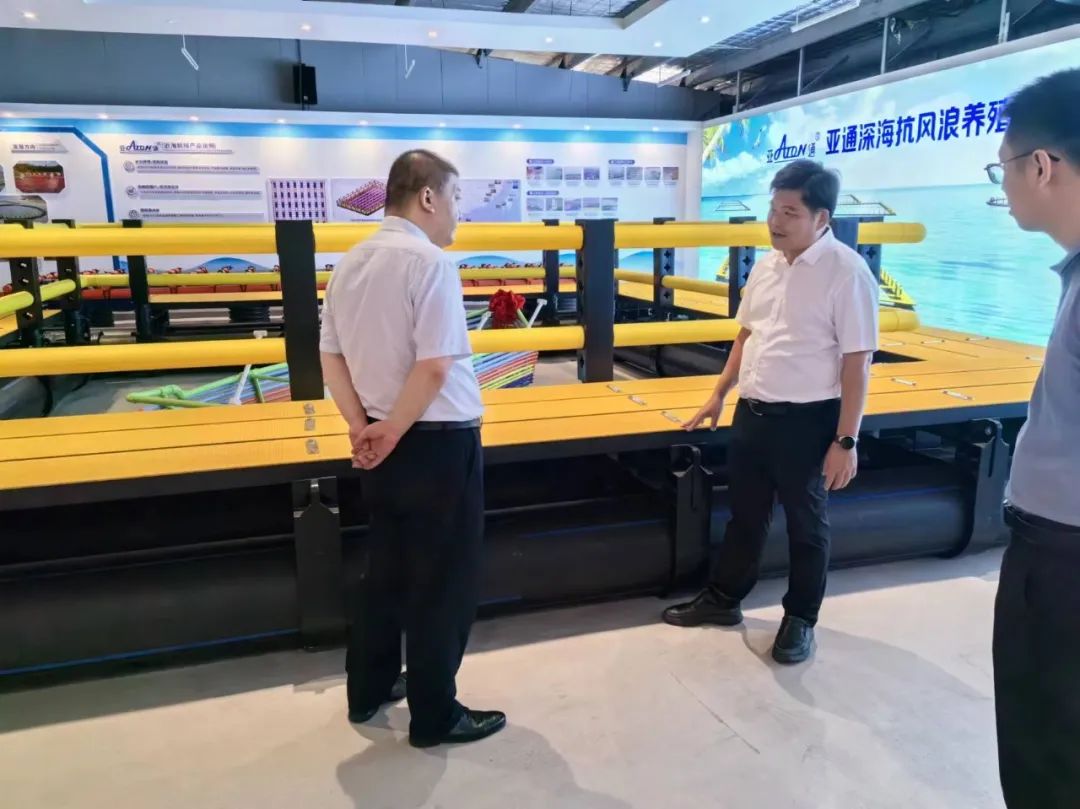 湛江市坡头区政府、市投资促进局领导一行莅临亚通公司调研考察!(图2)